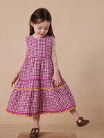 Load image into Gallery viewer, [Preorder] Tango Plaid Patchwork Vest Dress
