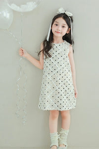 [Preorder] Polka Dots Diamond Pattern Dress