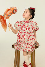 Load image into Gallery viewer, Dynasty Bloom Cheongsam Dress
