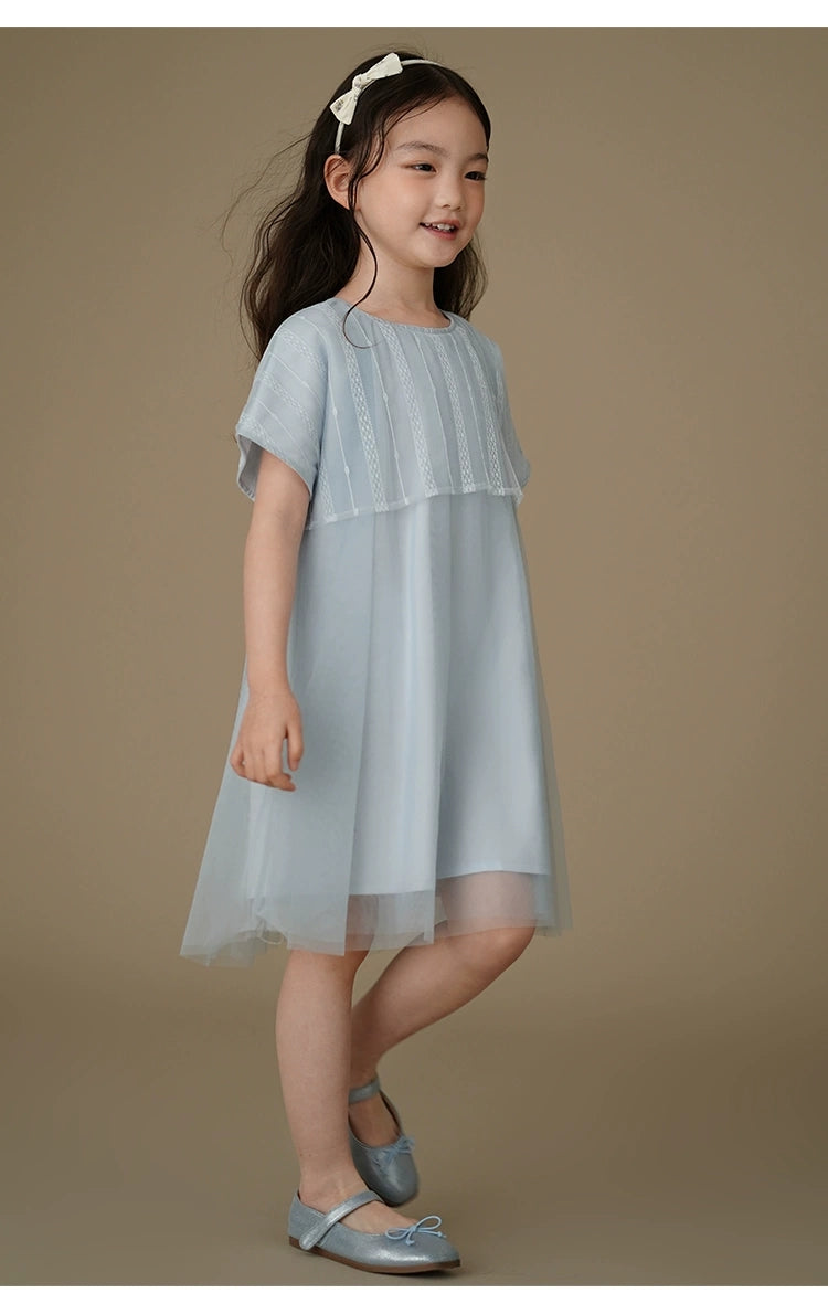 [Preorder] Trumpet Sleeve Lace Mesh Dress