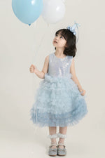 Load image into Gallery viewer, [Preorder] Elodie Ruffle Dress - Blue
