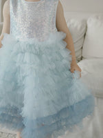 Load image into Gallery viewer, [Preorder] Elodie Ruffle Dress - Blue
