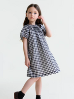 Load image into Gallery viewer, [Preorder] Midnight Gingham Smocked Dress
