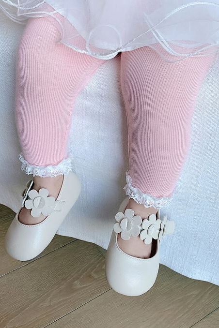 Baby Lace Trim Leggings