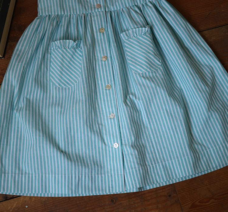 Striped Buttons Down Dress