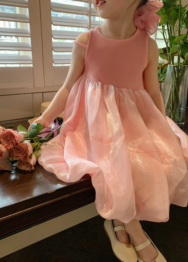 Lantern Gauze Vest Dress