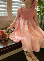 Load image into Gallery viewer, Lantern Gauze Vest Dress
