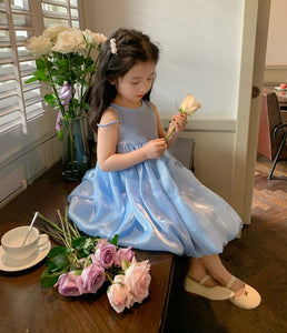 Lantern Gauze Vest Dress