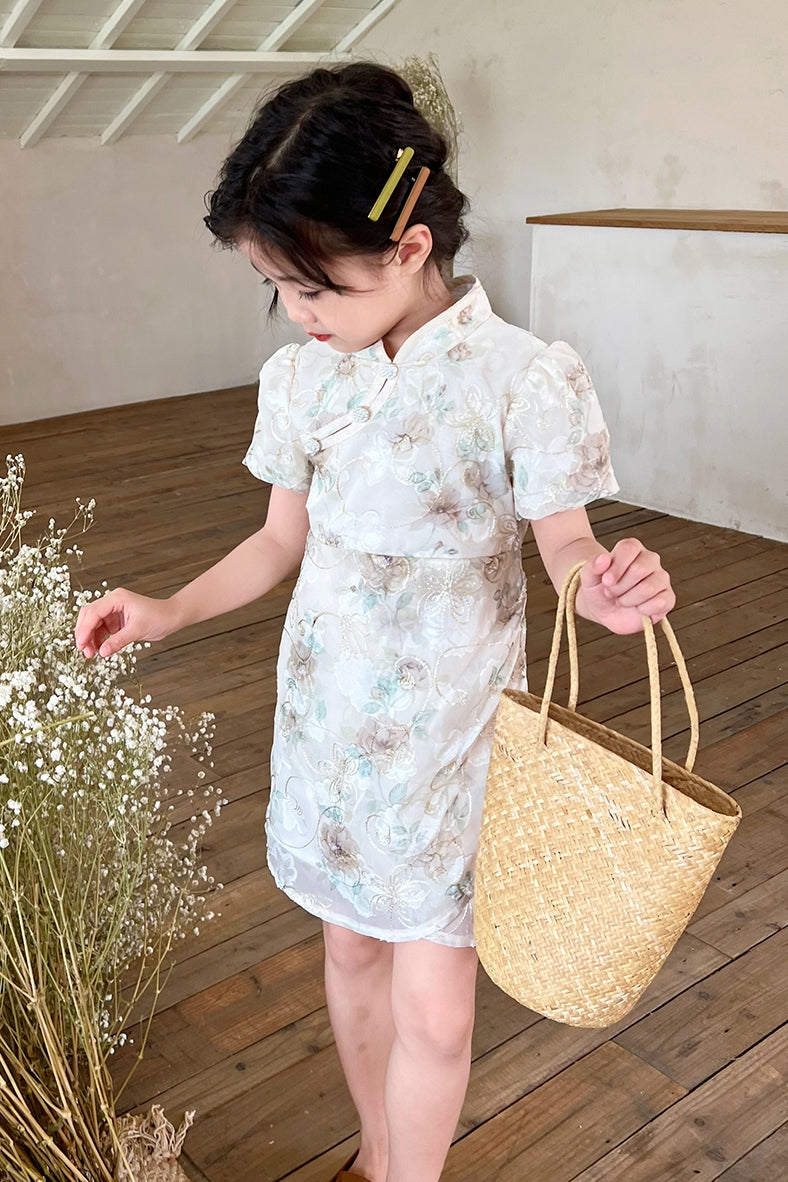 Vintage Embroidery Cheongsam Dress