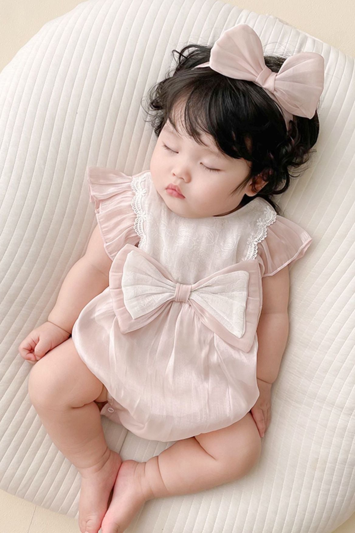 [Preorder] Front Bow Baby Romper