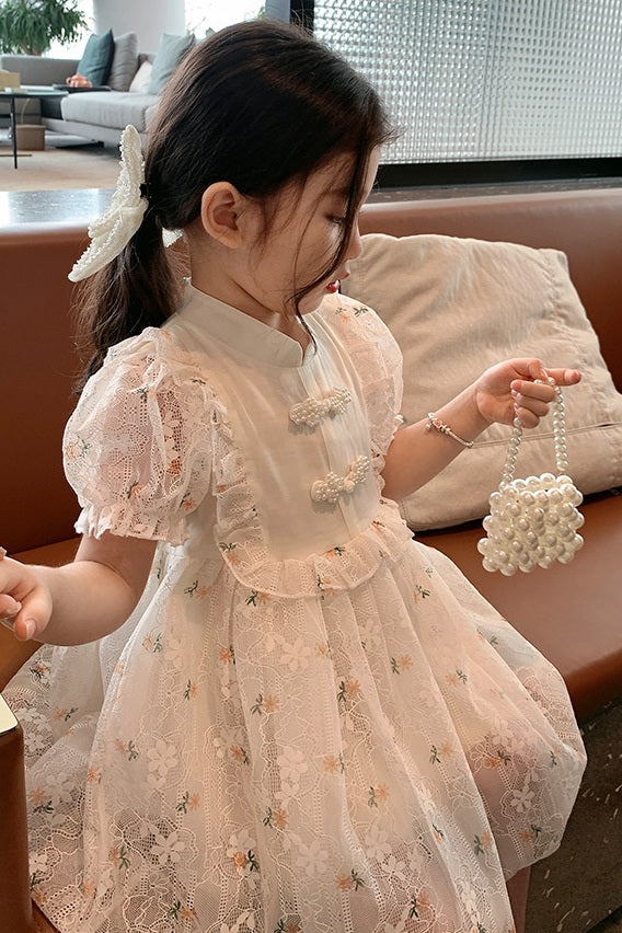 Victorian Frills Cheongsam Dress