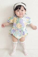 Load image into Gallery viewer, Ava Floral Baby Romper
