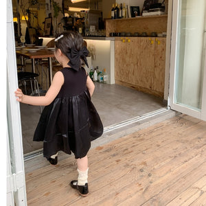 Lantern Gauze Vest Dress