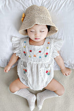 Load image into Gallery viewer, Baby Colorful Embroidery Romper
