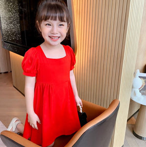 Red sale dress child