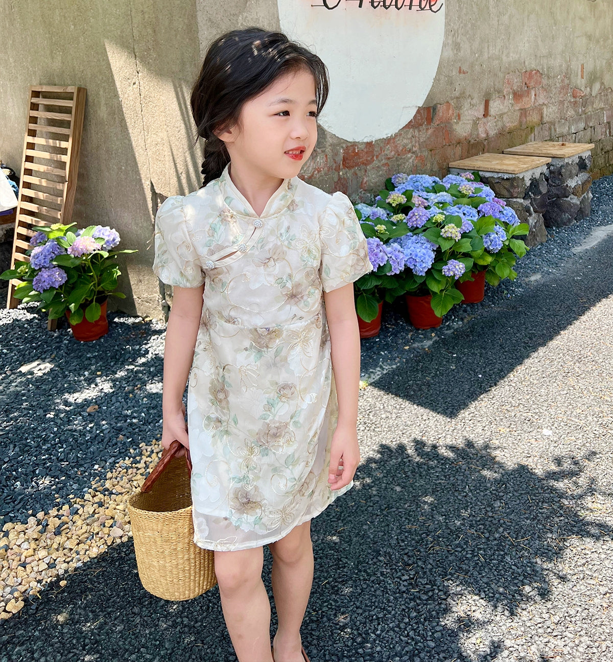 Vintage Embroidery Cheongsam Dress