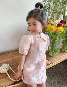 Hollow Chest Cheongsam Dress