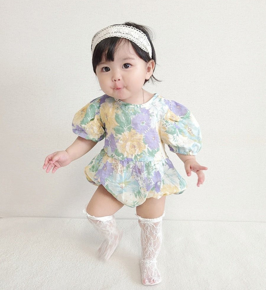 Ava Floral Baby Romper