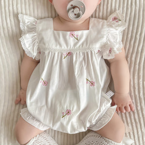 [Preorder] Bebe Square Neck Baby Romper