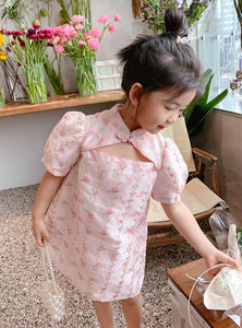 Hollow Chest Cheongsam Dress