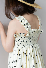 Load image into Gallery viewer, Polka Dots Shirred Dress
