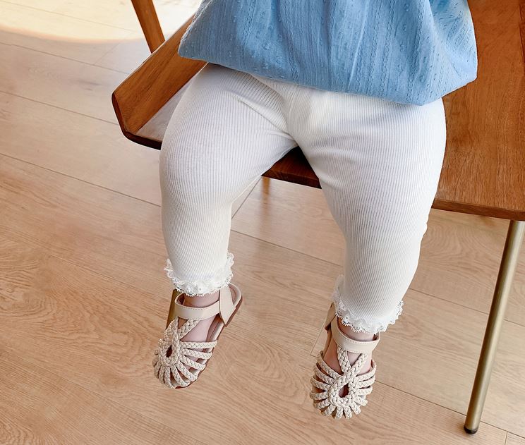 Baby Lace Trim Leggings