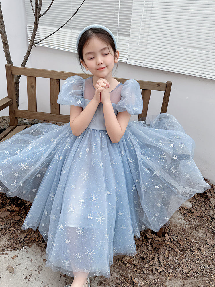 [Preorder] Snowflakes Back-Tie Princess Dress