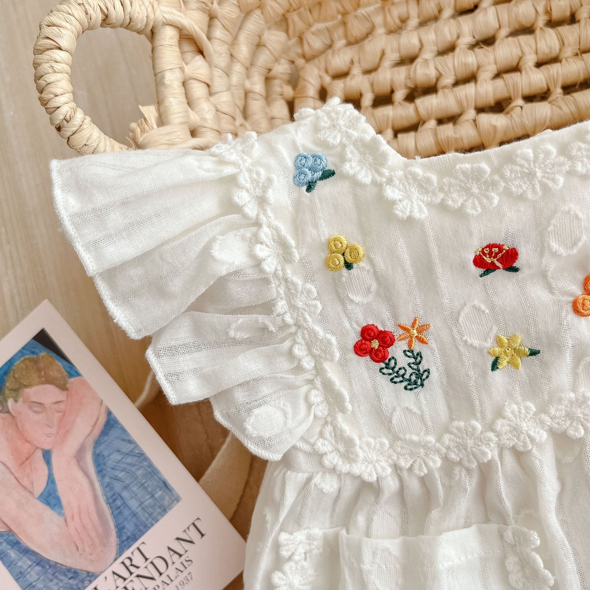 Baby Colorful Embroidery Romper