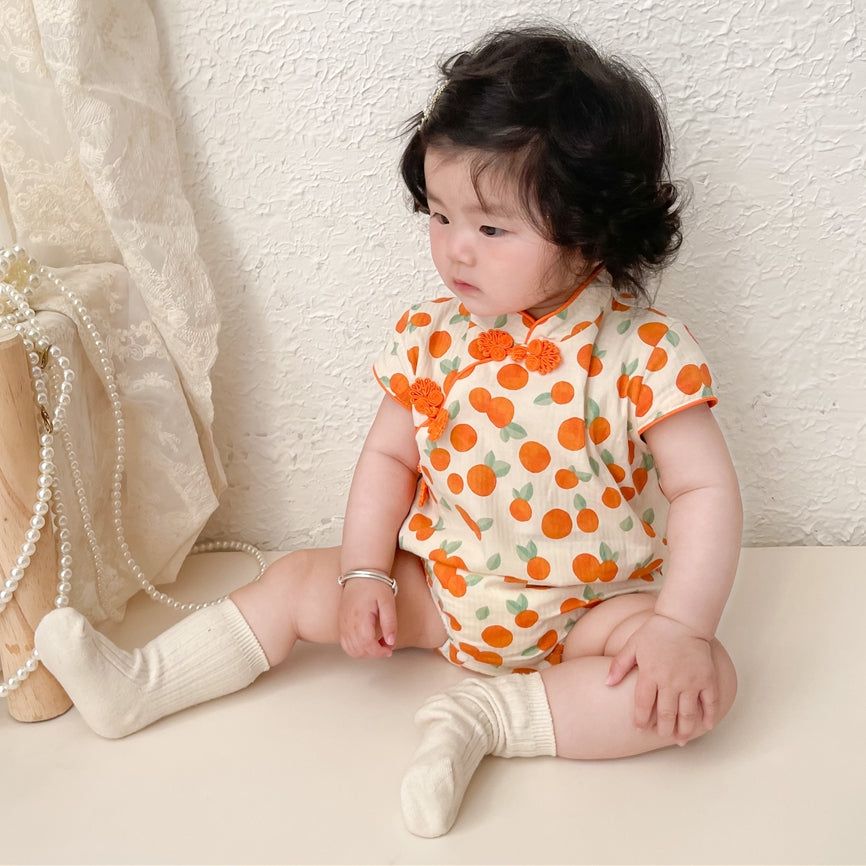 Baby Fruity Cheongsam Romper