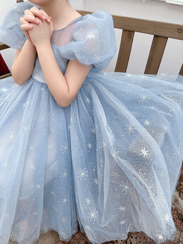 [Preorder] Snowflakes Back-Tie Princess Dress