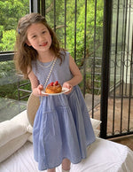 Load image into Gallery viewer, Blue Checkered Vest Dress
