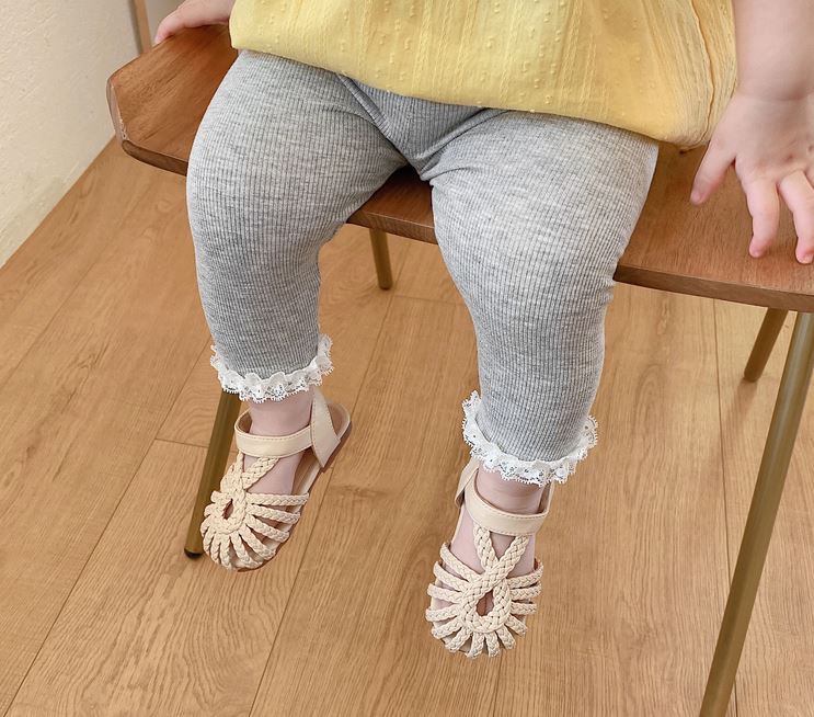 Baby Lace Trim Leggings