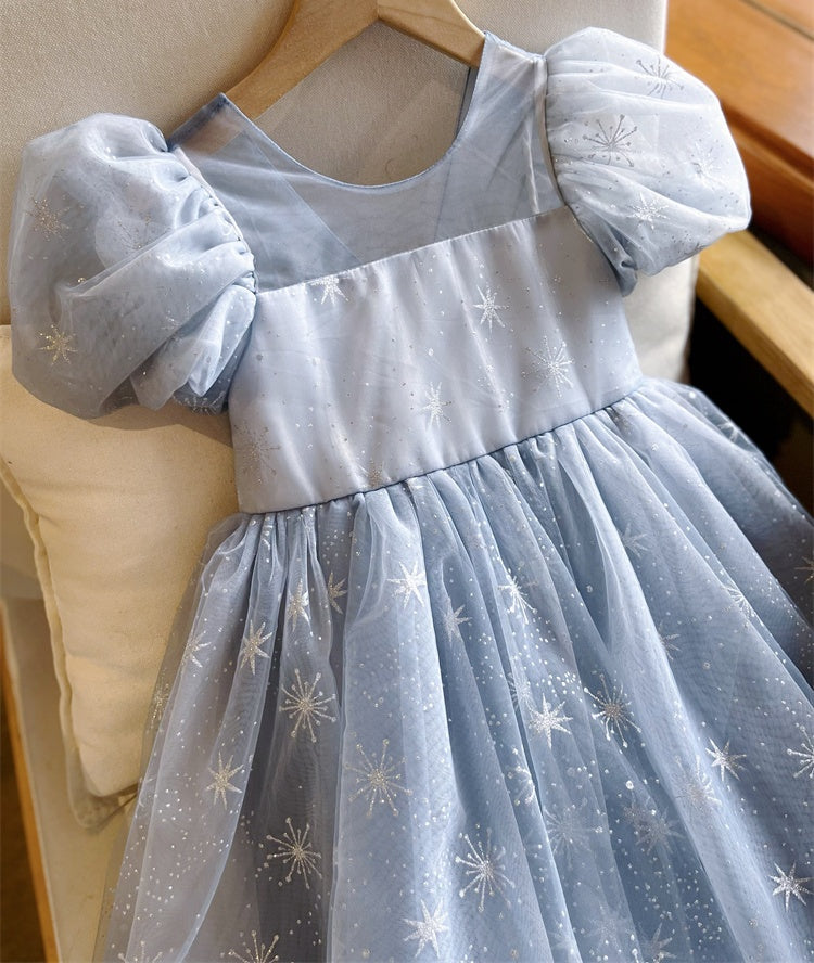 [Preorder] Snowflakes Back-Tie Princess Dress