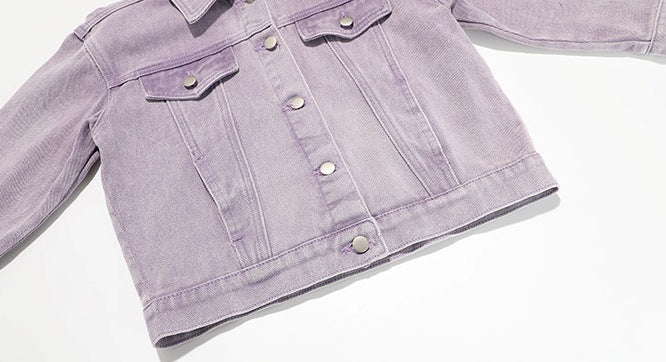 Denim jacket - Light purple - Kids